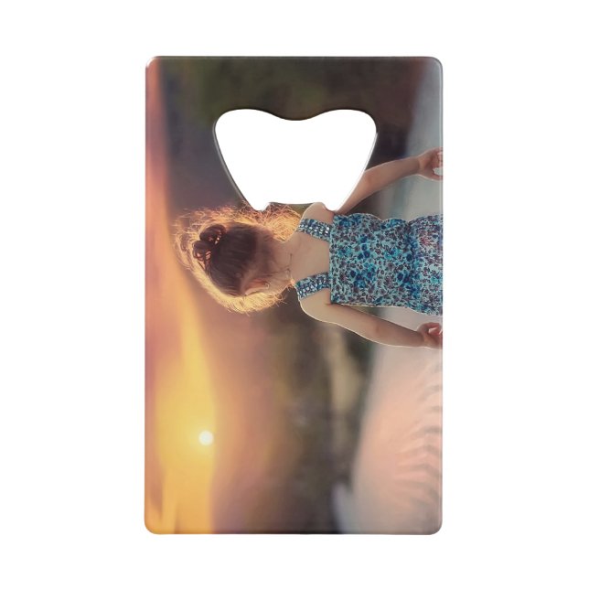 Abrebotellas De Tarjeta De Crédito Custom Personalized Photo  (Anverso)