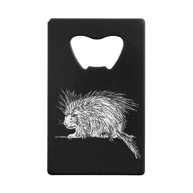 Abrebotellas De Tarjeta De Crédito Cute Hedgehog (Anverso)