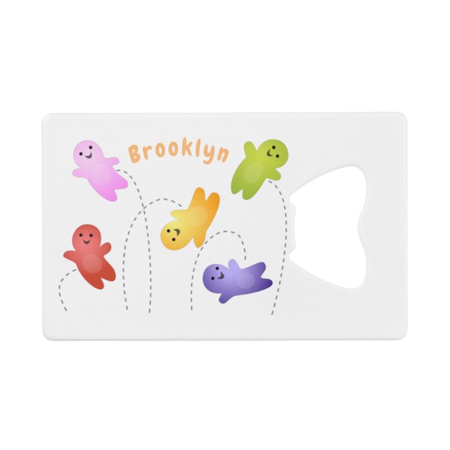 Abrebotellas De Tarjeta De Crédito Cute jelly bebés dulces personalizado (Anverso (Horizontal))