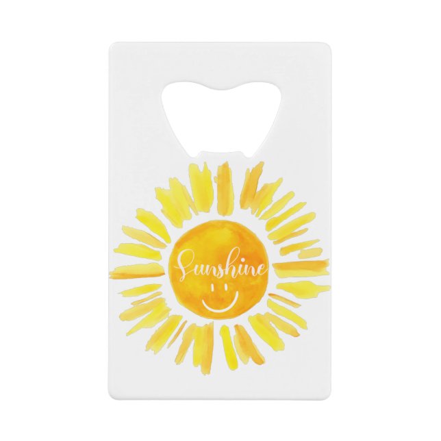 Abrebotellas De Tarjeta De Crédito Cute summer Vacay Mode sunshine (Anverso)