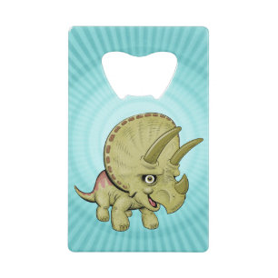 Abrebotellas De Tarjeta De Crédito Cute Triceratops