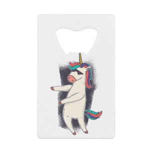 Abrebotellas De Tarjeta De Crédito Danza de la seda del unicornio