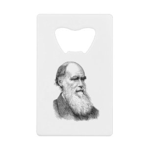 Abrebotellas De Tarjeta De Crédito Darwin Portrait Evolution/ Charles Darwin