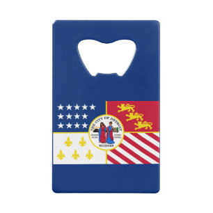 Abrebotellas de tarjeta de crédito de la bandera d
