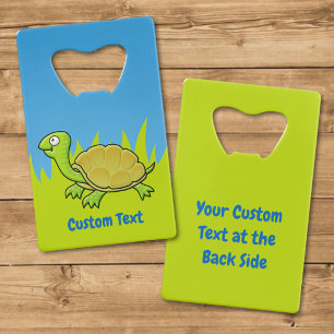 Abrebotellas de Tarjeta de Crédito de Tortuga de D