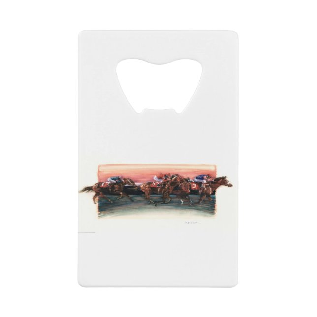 Abrebotellas De Tarjeta De Crédito DEA25 caballo Race.tif (Anverso)