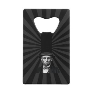 Abrebotellas De Tarjeta De Crédito Declaración de Moda Presidencial de Abraham Lincol