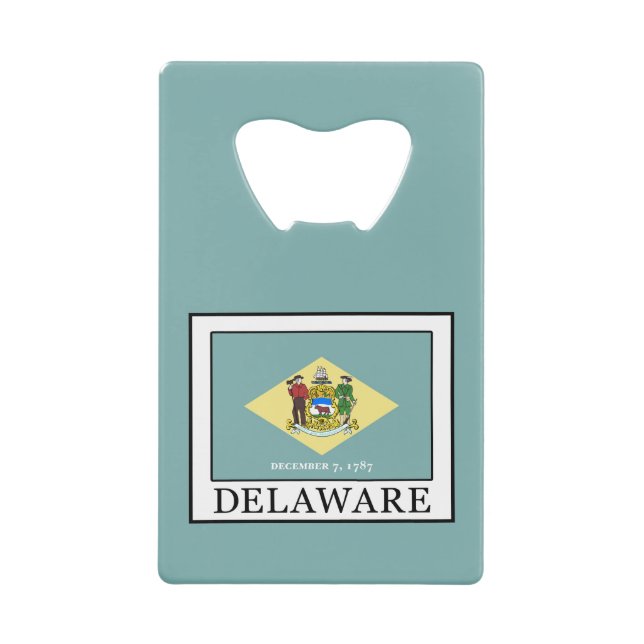 Abrebotellas De Tarjeta De Crédito Delaware (Anverso)