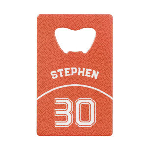 Abrebotellas De Tarjeta De Crédito Deporte de Baloncesto Personalizado con Textura
