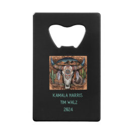 Abrebotellas De Tarjeta De Crédito Desierto - Cow Skull. Harris - Walz