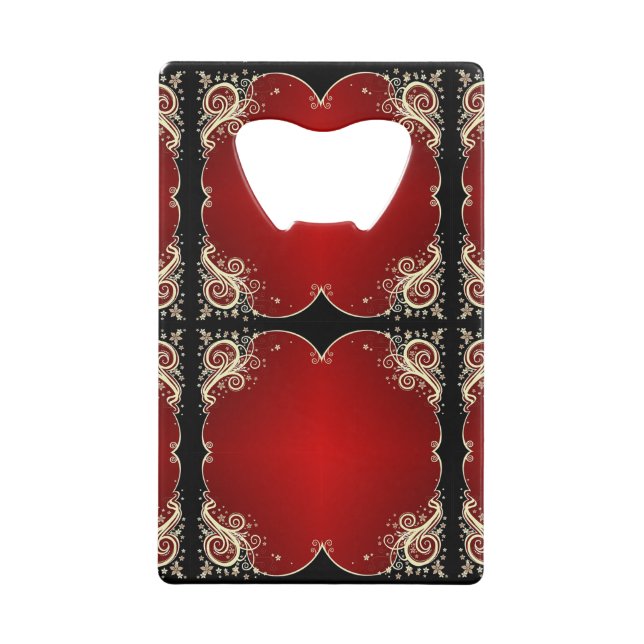 Abrebotellas De Tarjeta De Crédito Desplazamiento de estilos clásicos (Anverso)