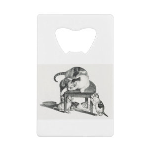 Abrebotellas De Tarjeta De Crédito Día de la madre del gato - Regalo del gato del día
