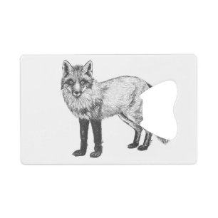 Abrebotellas De Tarjeta De Crédito Dibujo de Fox
