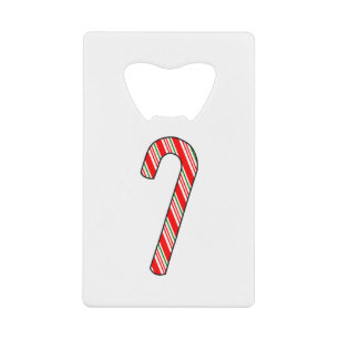 Abrebotellas De Tarjeta De Crédito Dibujo de Navidades de Candy Cane
