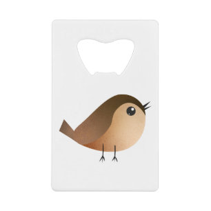 Abrebotellas De Tarjeta De Crédito Dibujo de pájaro gorrión