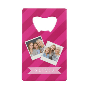 Abrebotellas De Tarjeta De Crédito Dibujo Personalizado Divertido Lindo Moderno Raya 
