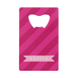 Abrebotellas De Tarjeta De Crédito Dibujo Personalizado Divertido Lindo Moderno Raya 