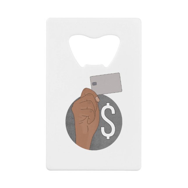 Abrebotellas De Tarjeta De Crédito Dinero (Anverso)