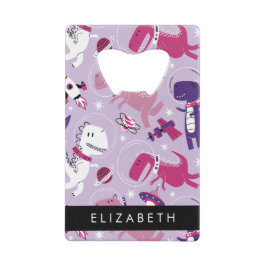 Abrebotellas De Tarjeta De Crédito Dinosaurios Espaciales, Dinosaurios Cutos, Estrell