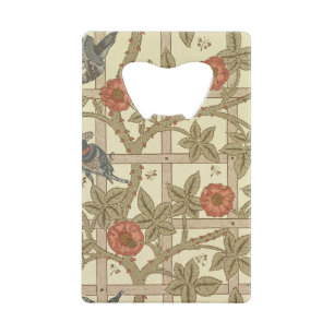 Abrebotellas De Tarjeta De Crédito Diseño azul y anaranjado del papel pintado del