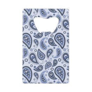 Abrebotellas De Tarjeta De Crédito Diseño de estampado de paisley floral intrincado