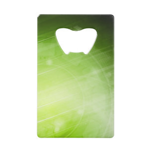 Abrebotellas De Tarjeta De Crédito Diseño de la luz verde en estilo de alta