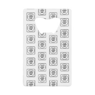 Abrebotellas De Tarjeta De Crédito Diseño de marca de tarjeta de crédito con logotipo