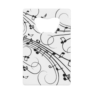 Abrebotellas De Tarjeta De Crédito Diseño de Música de Moda