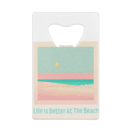 Abrebotellas De Tarjeta De Crédito Diseño de playa
