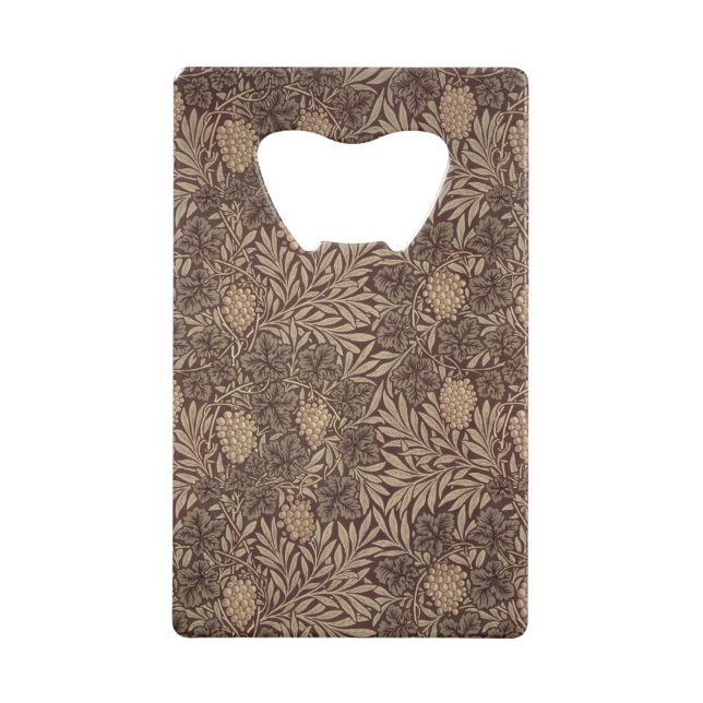 Abrebotellas De Tarjeta De Crédito Diseño del papel pintado de la "vid", 1873 (Anverso)