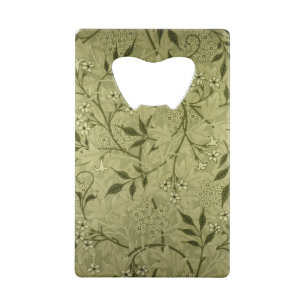Abrebotellas De Tarjeta De Crédito Diseño del papel pintado del "jazmín", 1872