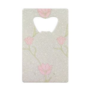 Abrebotellas De Tarjeta De Crédito "Diseño del papel pintado del tulipán del jardí