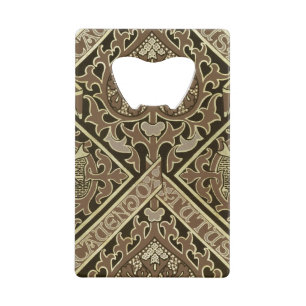 Abrebotellas De Tarjeta De Crédito Diseño eclesiástico del papel pintado del mosaic
