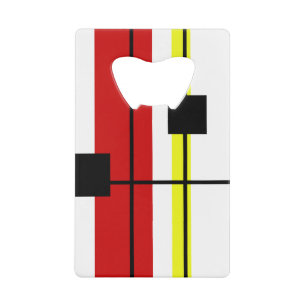 Abrebotellas De Tarjeta De Crédito Diseño geométrico