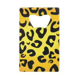 Abrebotellas De Tarjeta De Crédito Diseño Leopard