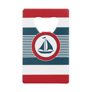 Abrebotellas De Tarjeta De Crédito Diseño náutico