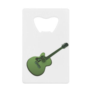 Abrebotellas De Tarjeta De Crédito diseño único de guitarra