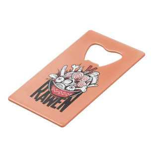 Abrebotellas De Tarjeta De Crédito Diseño Zombie de Fideos Ramen Locos