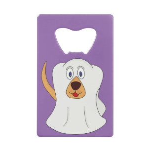 Abrebotellas De Tarjeta De Crédito Disfraz de Halloween fantasma para perros