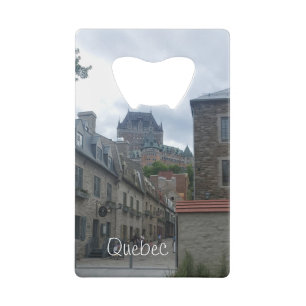 Abrebotellas De Tarjeta De Crédito Distrito Histórico en la ciudad de Quebec