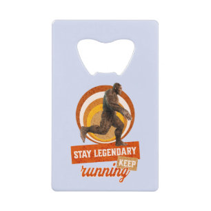 Abrebotellas De Tarjeta De Crédito Divertida Motivación para Correr de Bigfoot