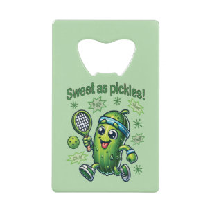 Abrebotellas De Tarjeta De Crédito Divertido Lindo Dulce como los Pickles Pickleball