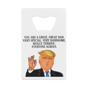 Abrebotellas De Tarjeta De Crédito Donald Trump - cumpleaños fabuloso del día de