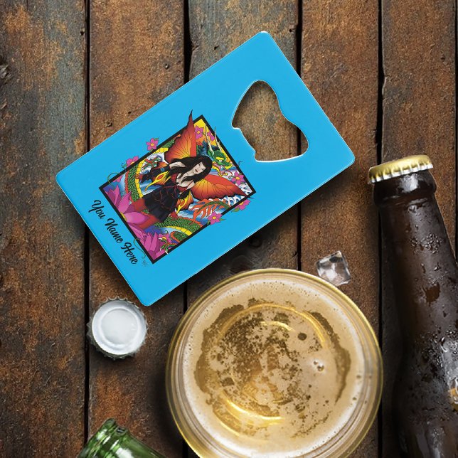 Abrebotellas De Tarjeta De Crédito Dragón acuático chino de Lotus Fairy (Subido por el creador)