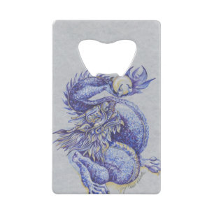 Abrebotellas De Tarjeta De Crédito Dragón azul