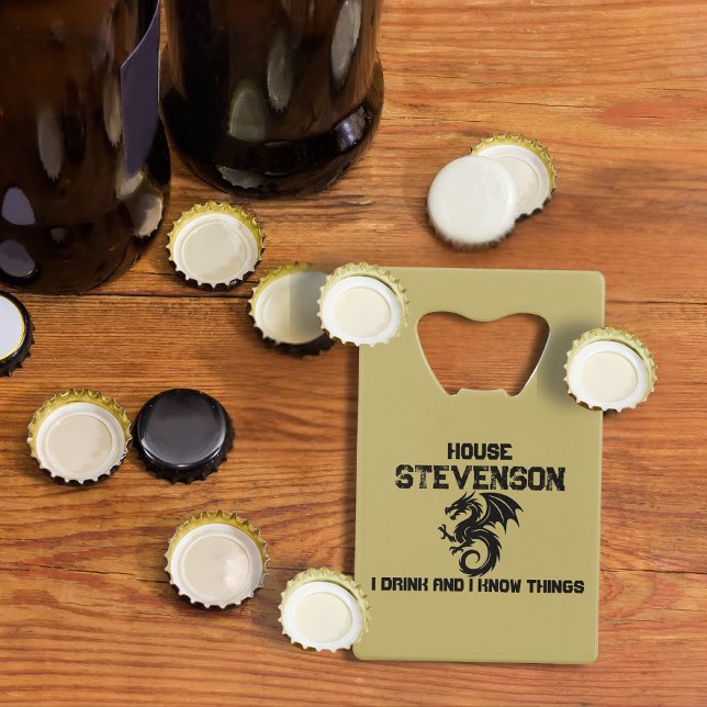 Abrebotellas De Tarjeta De Crédito Dragon Family Logo  (Subido por el creador)