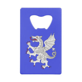 Abrebotellas De Tarjeta De Crédito Dragon Rampant Argent