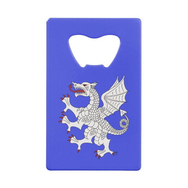 Abrebotellas De Tarjeta De Crédito Dragon Rampant Argent (Anverso)