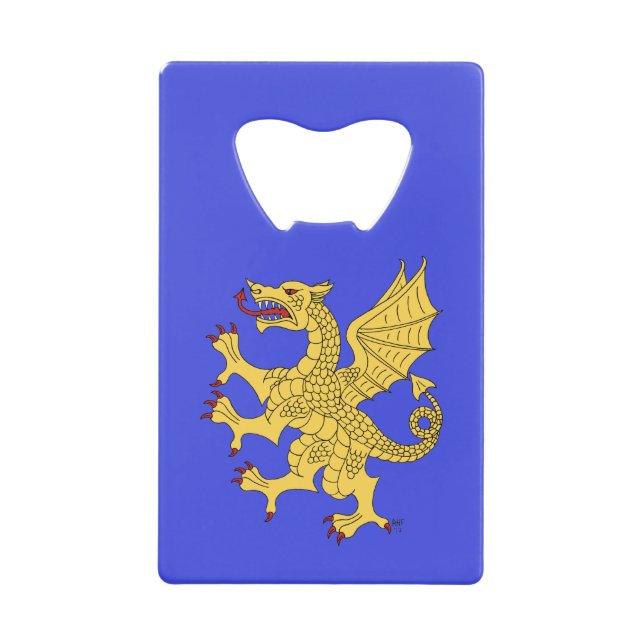 Abrebotellas De Tarjeta De Crédito Dragon Rampant O (Anverso)