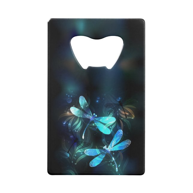 Abrebotellas De Tarjeta De Crédito Dragonflies (Anverso)
